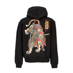 Felpa Cappuccio Uomo Tiger and Soldier Hoodie Black