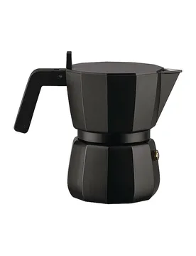 Espressomaschine Moka 3 Tassen SChwarz nero - Alessi - FashionsVida
