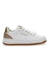 Sneakers bianche con dettagli oro glitterati 51772C1170 36