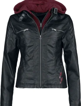 Kunstlederjacke - Mischief Managed - XL bis XXL - für Damen - Größe XL - schwarz - EMP exklusives Merchandise! - Frauen - female - Harry Potter - FashionsVida