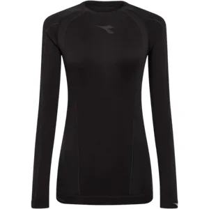 L. LS Laufshirt Damen Black Gr. L/XL - Diadora - FashionsVida