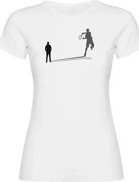 T-shirt à Manches Courtes Tennis Shadow White 2XL - Kruskis - FashionsVida