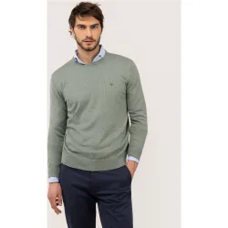 Jersey de hombre cuello caja liso