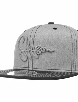 Lettering Flat Brim Cap by - grey - Size: One Size - Stetson - FashionsVida