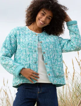 Womens Harbin 100% Organic Cotton Quilted Jacket - - Size: S - Kite Clothing - FashionsVida
