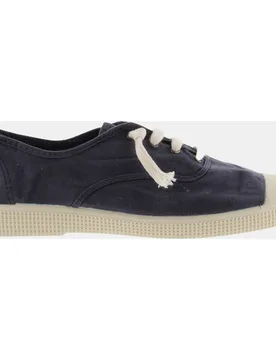Zapatillas de lona hombre envejecida DREC con doble cordón - Victoria - FashionsVida