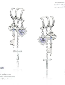 MASW Original Design Cool Trend Cross-shaped design key lock cylinder Tassel Earrings For Women Wedding Gifts Fashion Jewelry - Aliexpress - FashionsVida