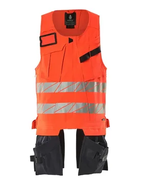 Gilet à Outils Accelerate Safe 19589 Hi-Vis Red / Dark Navy L - MASCOT - FashionsVida
