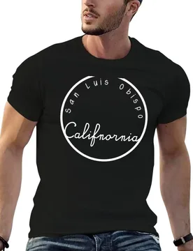 San Luis Obispo, California White T-Shirt Sports Casual Short Sleeve Cotton Tee - Aliexpress - FashionsVida