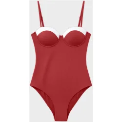Bañador bandeau de mujer con aro y foam