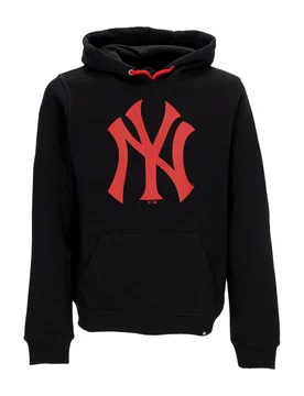Felpa Cappuccio Uomo Mlb Burnside Hoodie Neyyan Jet Black - 47 BRAND - FashionsVida