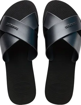 Aqua metallic chanclas mujer Negro (3940) - Havaianas - FashionsVida
