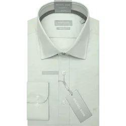 Camisa de hombre de vestir modern fit con tejido dobby diseñado