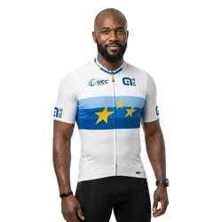 Maglia A Maniche Corte Pr-s 1000 Uec Champion D´europe White / Blue