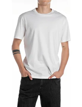 Camiseta de hombre de algodón de manga corta - Replay - FashionsVida