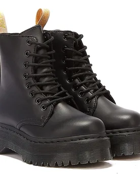 Dr Jadon Ii Vegan Womens Mono Boots - (Black) - Dr. martens - FashionsVida