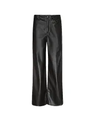 Pantaloni Marlene effetto pelle marrone 46