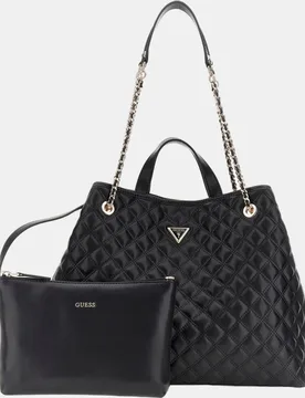 Bolso de hombro tote con cierre imantado y pouchette - Guess - FashionsVida