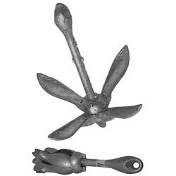 Folding Anchor Grey 4 kg unisex