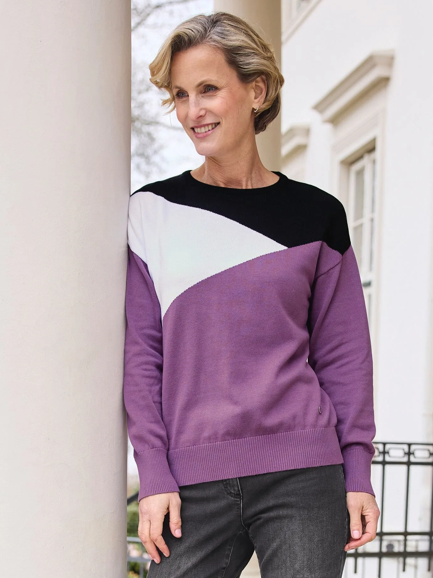 Pullover Triangle - Beere - female - Size: 44 - Avena - FashionsVida