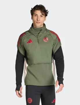 Mens Fc Bayern Tiro 25 Winterized Top - Green - Size X-Large - adidas performance - FashionsVida