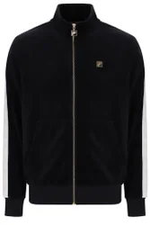 Black Bosco Velour Track Top - XS