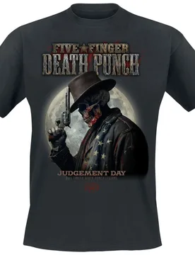 T-Shirt - Moon Mock Up 1 - S bis 5XL - für Männer - Größe S - schwarz - Lizenziertes Merchandise! - Männer - male - Five Finger Death Punch - FashionsVida