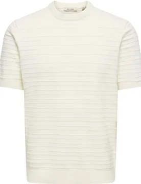 Only & Sons - Camiseta de punto de hombre manga corta. Regular fit - Only & Sons - FashionsVida