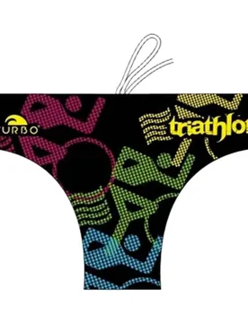 Bikes Triathlon Swimming Brief Black S Men - TURBO - FashionsVida