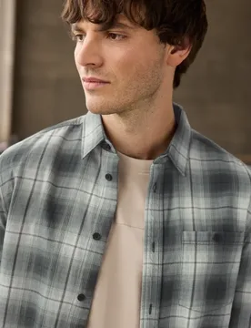 Street One Kariertes Hemd male Grün - Street One MEN - FashionsVida
