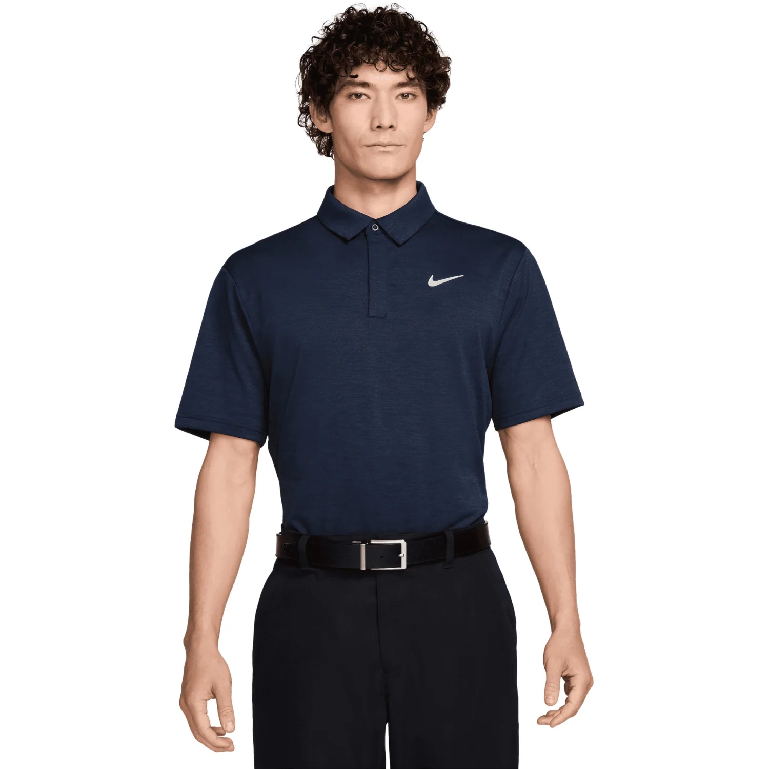 Golf Polo Dri-Fit Tour Jacquard, navy s - Nike - FashionsVida