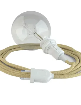 Cables Lampe Suspendue Pour Abat-jour Rn06 5 M Beige / White One Size - Creative - FashionsVida