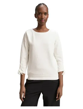 Tom Tailor Felpa 107227 Off White L - Tom tailor - FashionsVida