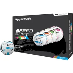 Golfbälle Speedsoft INK Multicolor - 12er Pack, mehrfarbig