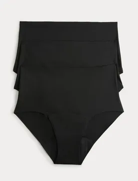 Pack Heavy Absorbency No VPL Period Full Briefs Black female - M&S - FashionsVida