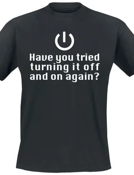 T-Shirt - Turning It Off - M bis 3XL - für Männer - Größe 3XL - schwarz - Männer - male - Beruf & Karriere - FashionsVida