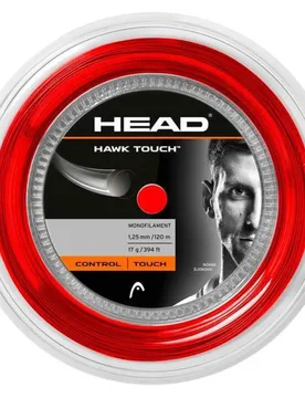 Hawk Touch 120 M Tennis Reel String Red 1.30 mm - Head Racket - FashionsVida