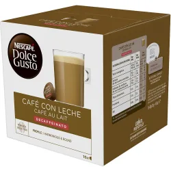 Estuche 16 cápsulas café con leche decaffeinato Selección robusta