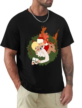 Once Upon A Dolly And Kenny Christmas Best Fans T-Shirt Comfortable Basic Crew Neck Tee - Aliexpress - FashionsVida