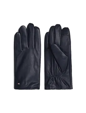 Gants en cuir bleu marine S/M - Tommy hilfiger - FashionsVida