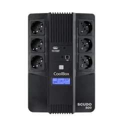 Ups Scudo3 800va Lcd Black One Size unisex