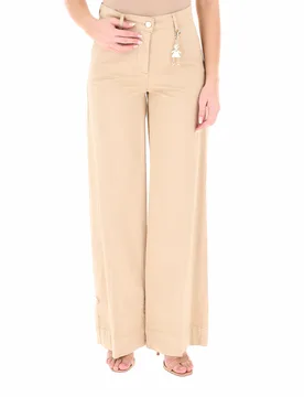 Pantalone con charms BEIGE 42 - Fracomina - FashionsVida