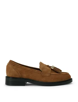 Women's 'Lavoro Loafer' Suede Flats in Tan Size: 3 - Tan - Size: 3 - Carvela - FashionsVida