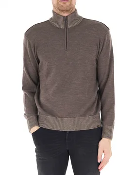 Maglione mezza zip FANGO 3XL - Paul & Shark - FashionsVida