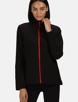 Women's Ablaze Printable Softshell Jacket in Black Size: 10 - Black - Size: 10 - Regatta - FashionsVida