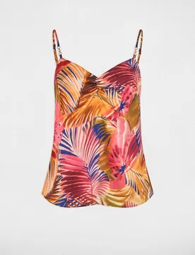 Top de mujer ajustado escote pico - Morgan - FashionsVida