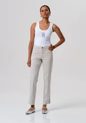 Pantalone chino donna sabbia