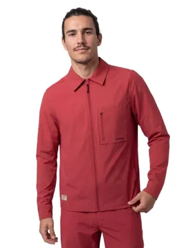 Camicia A Maniche Lunghe Stoneway Red - Siroko - FashionsVida