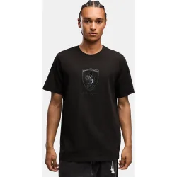 Camisetas M-C de Casual de Hombre Ferrari Tonal Shield Tee