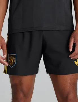 MU 25/26 Third Mens Authentic Shorts Black M - Adidas - FashionsVida